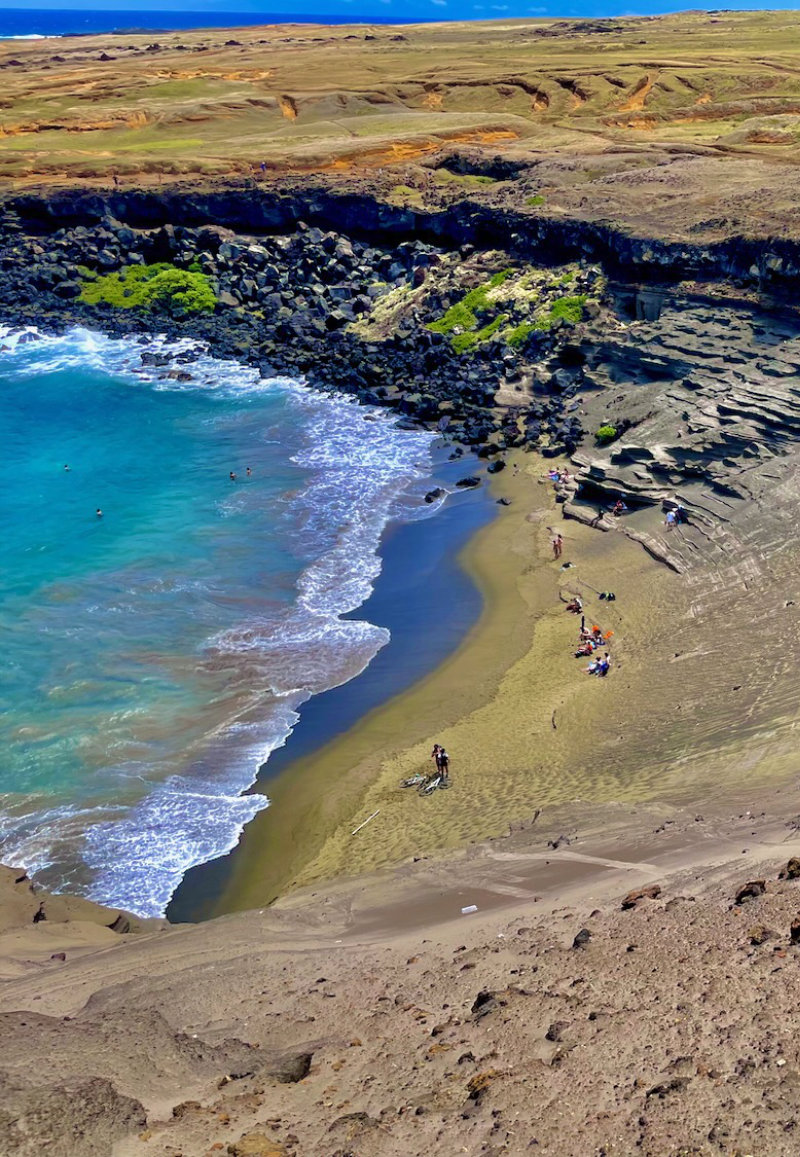 Big Island Hawaii Green Sand Beach