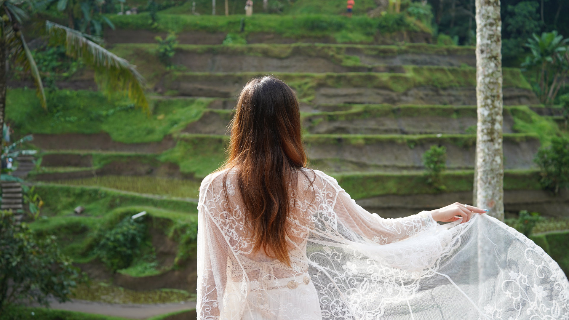 melissa exploring rice terrace
