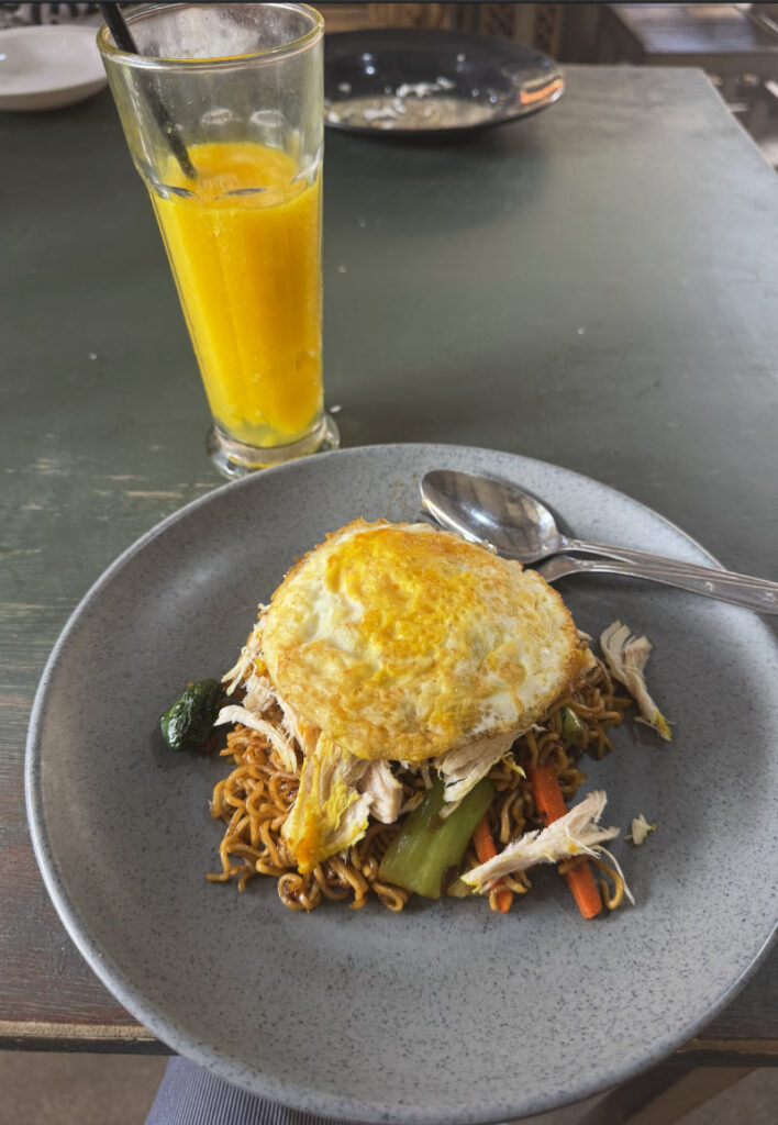 Mie Gorang dish from zZz Warung