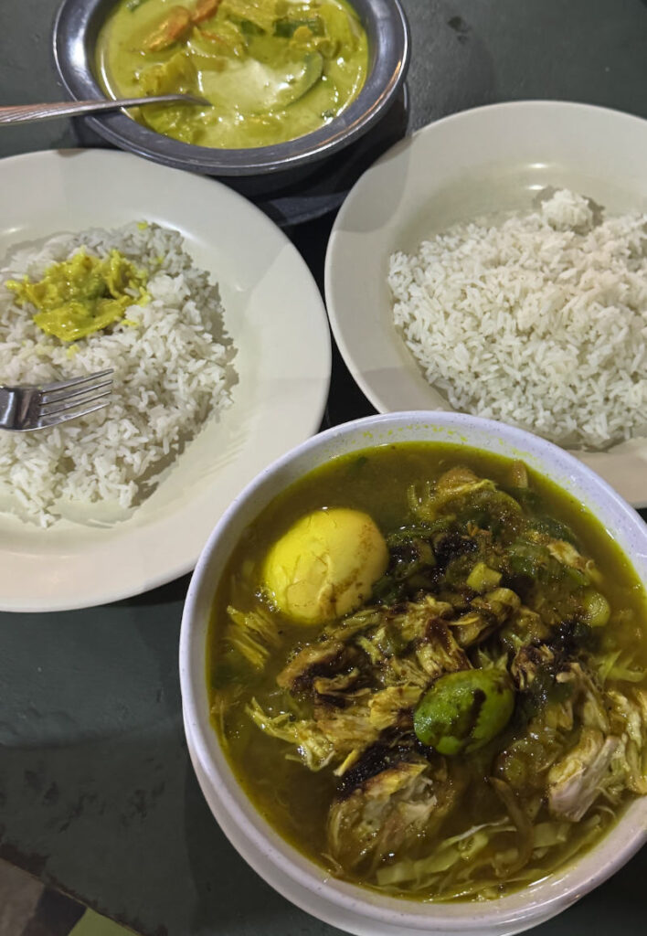 Soto Ayam & Chicken Curry dish from zZz Warung