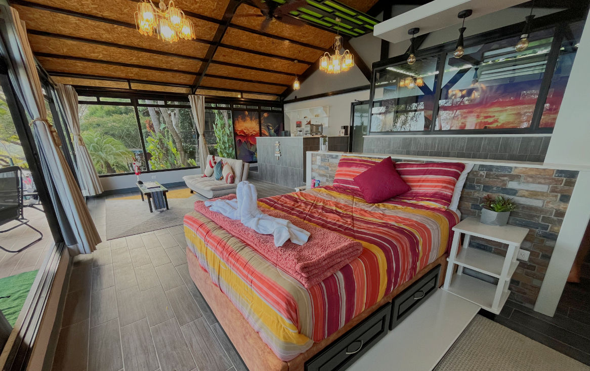 Our bed in Alas Del Angel